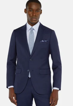 Abito Navy Blu Principe Di Galles In Pura Lana