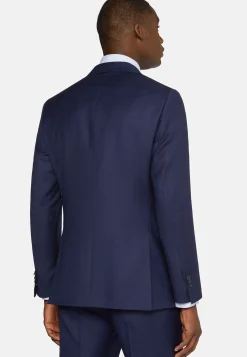 Abito Navy Blu Principe Di Galles In Pura Lana
