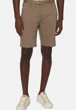 Bermuda In Cotone Tencel Elasticizzato