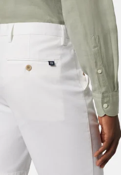 Bermuda In Cotone Tencel Elasticizzato