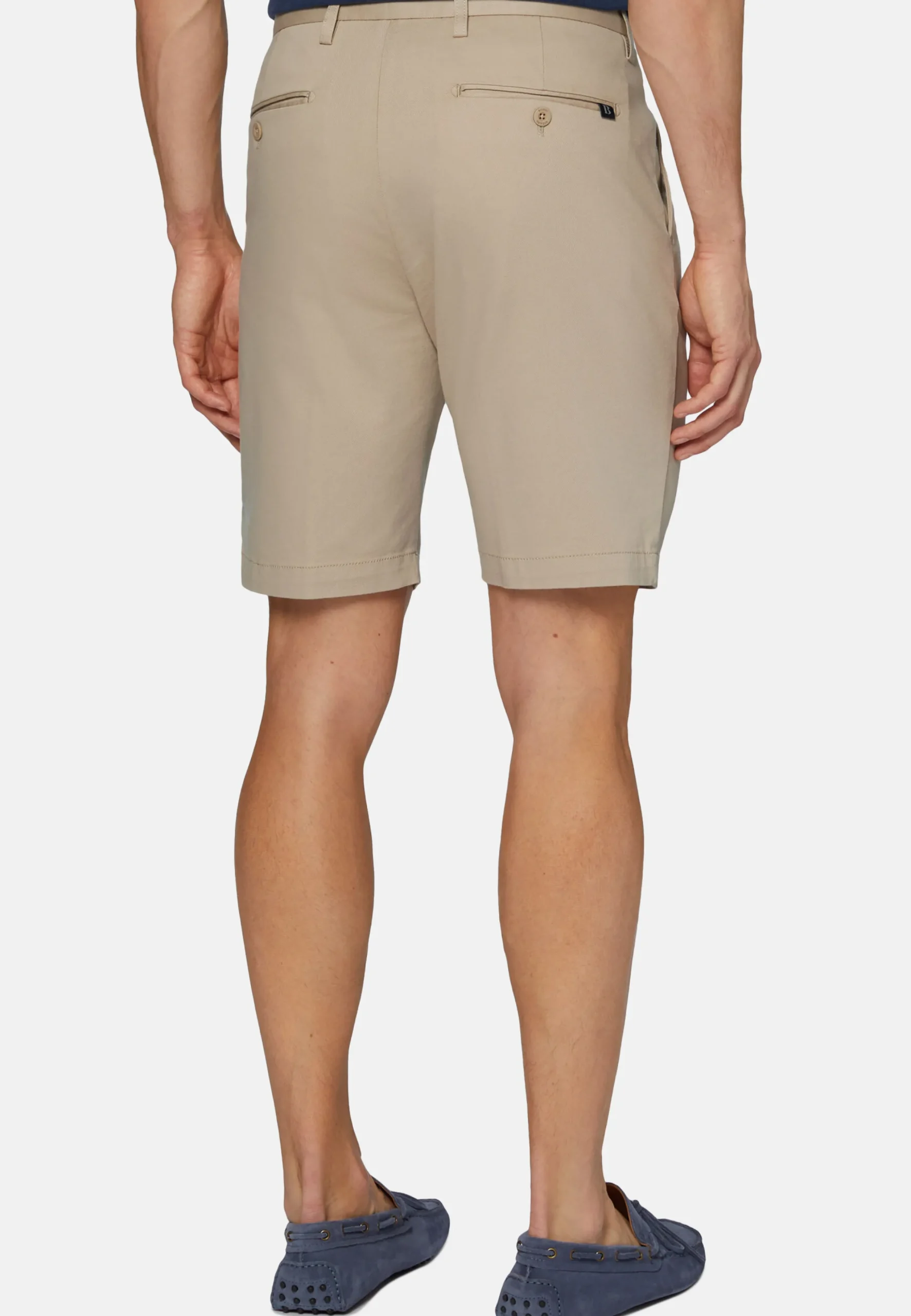 Bermuda In Cotone Tencel Elasticizzato