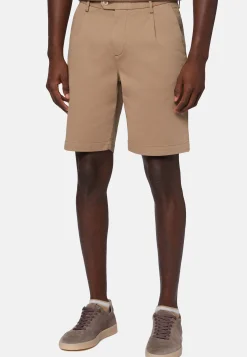 Bermuda In Cotone Tencel Elasticizzato