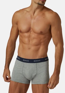 Boxer In Jersey Di Cotone Elasticizzato