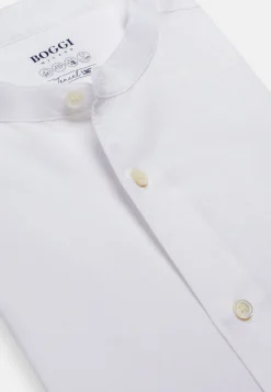 Camicia Azzurra In Tencel Lino Regular Fit