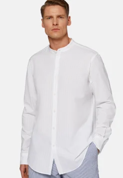 Camicia Bianca In Seersucker Regular Fit