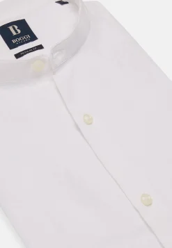 Camicia Navy In Lino Regular Fit
