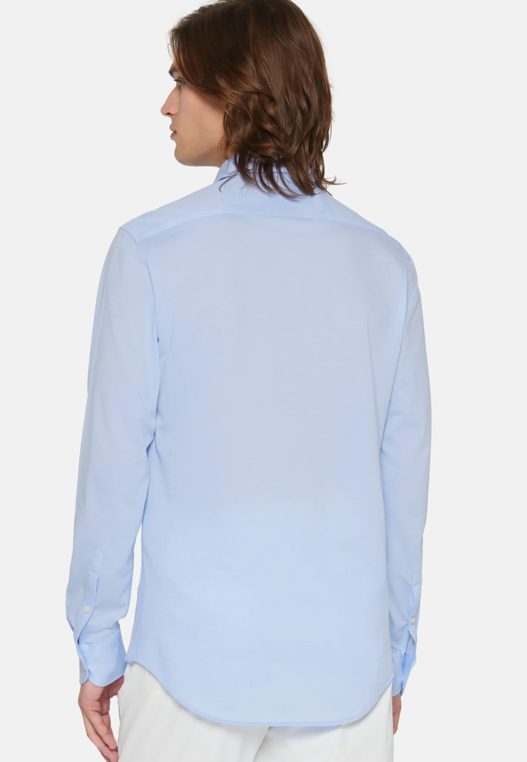 Camicia Nera In Cotone E COOLMAX® Slim Fit
