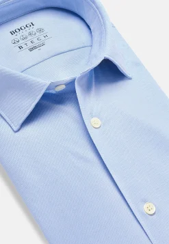 Camicia Nera In Cotone E COOLMAX® Slim Fit