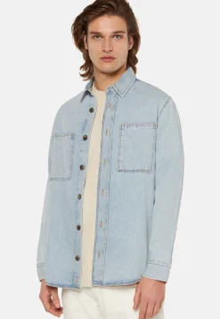 Camicia Over In Denim Di Cotone