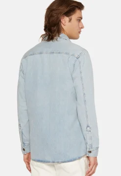 Camicia Over In Denim Di Cotone