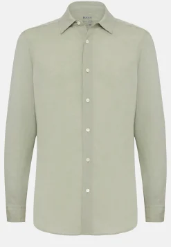 Camicia Sabbia In Tencel Lino Regular Fit
