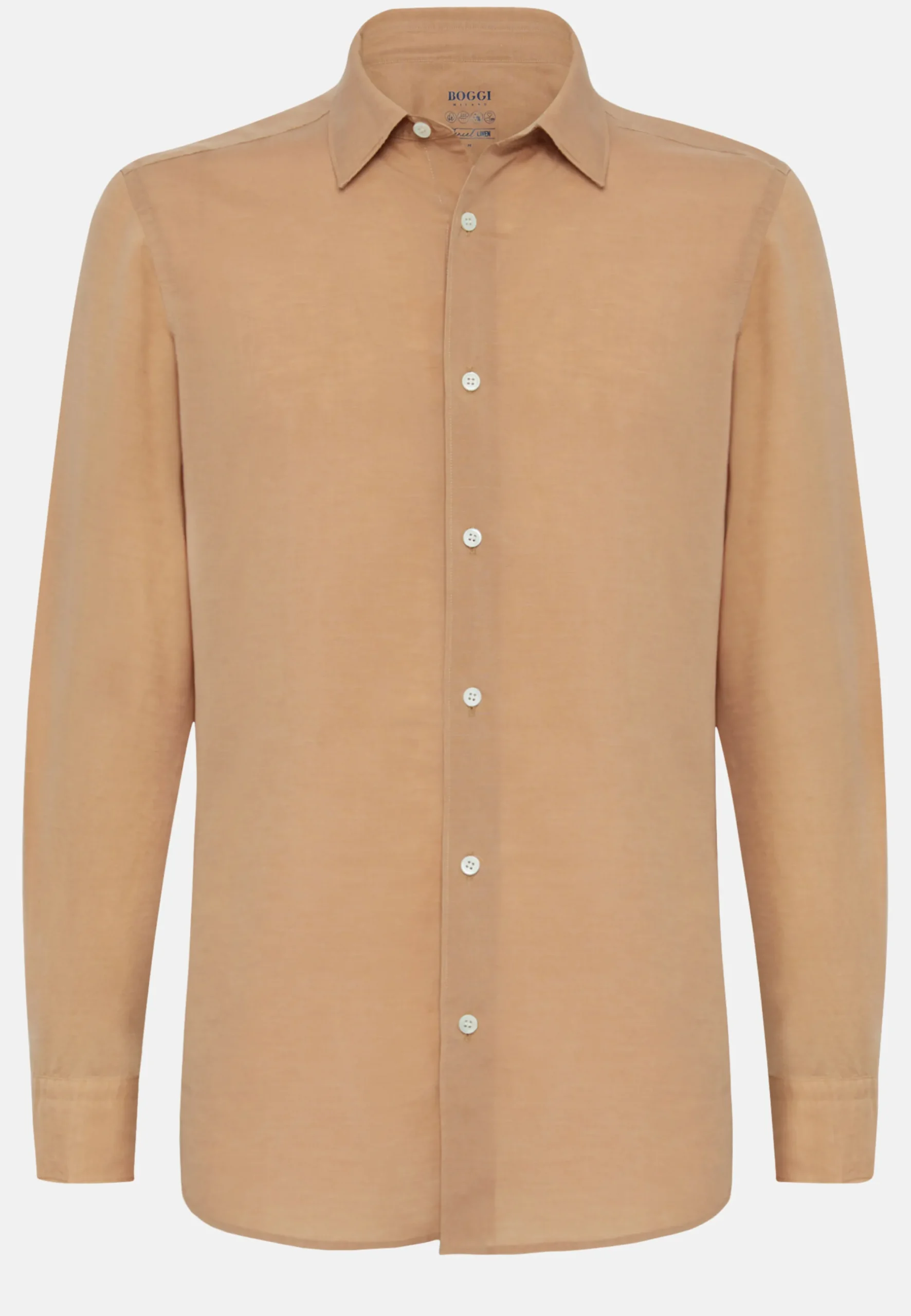 Camicia Sabbia In Tencel Lino Regular Fit