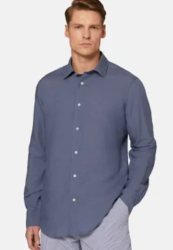 Camicia Sabbia In Tencel Lino Regular Fit