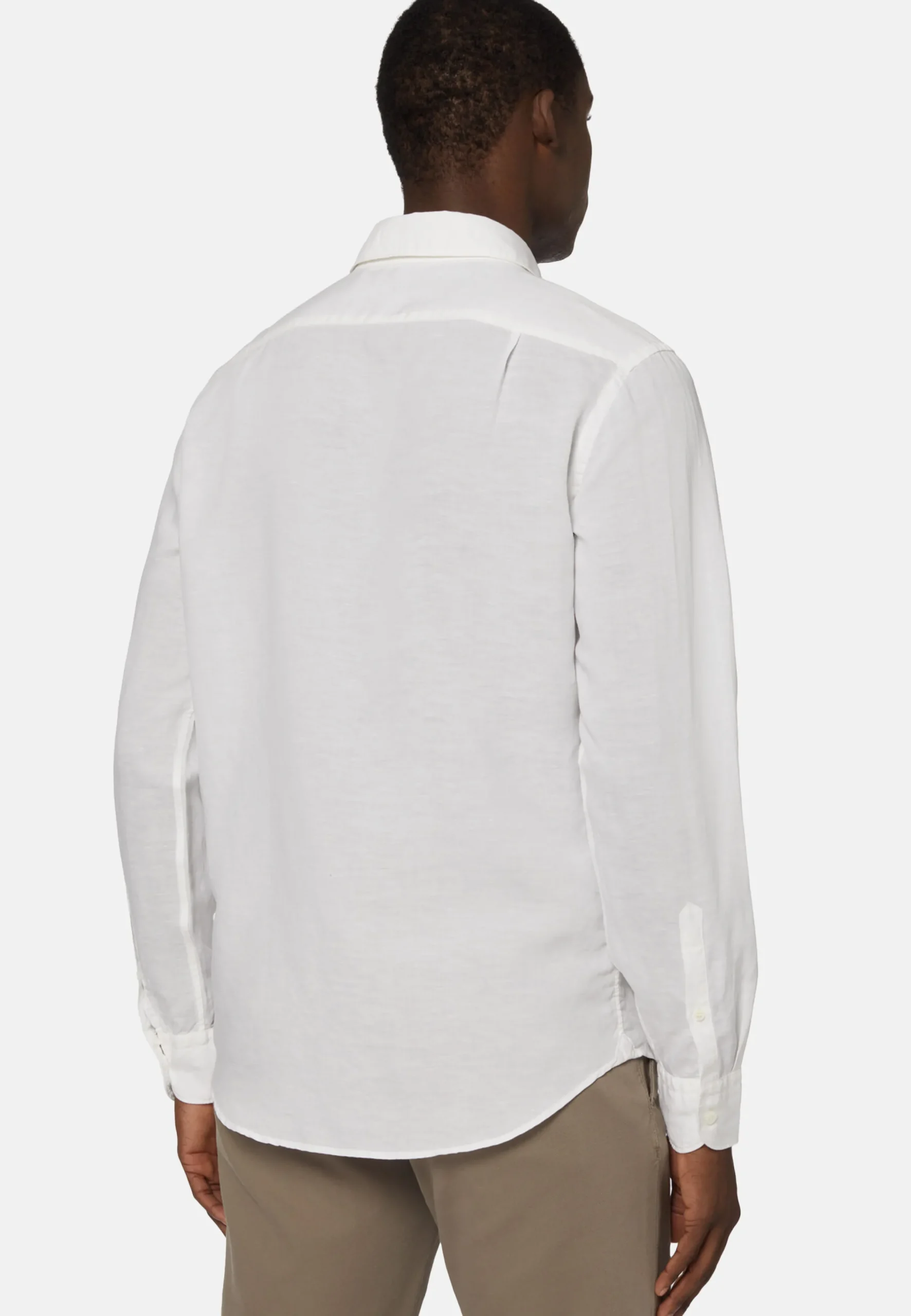 Camicia Sabbia In Tencel Lino Regular Fit