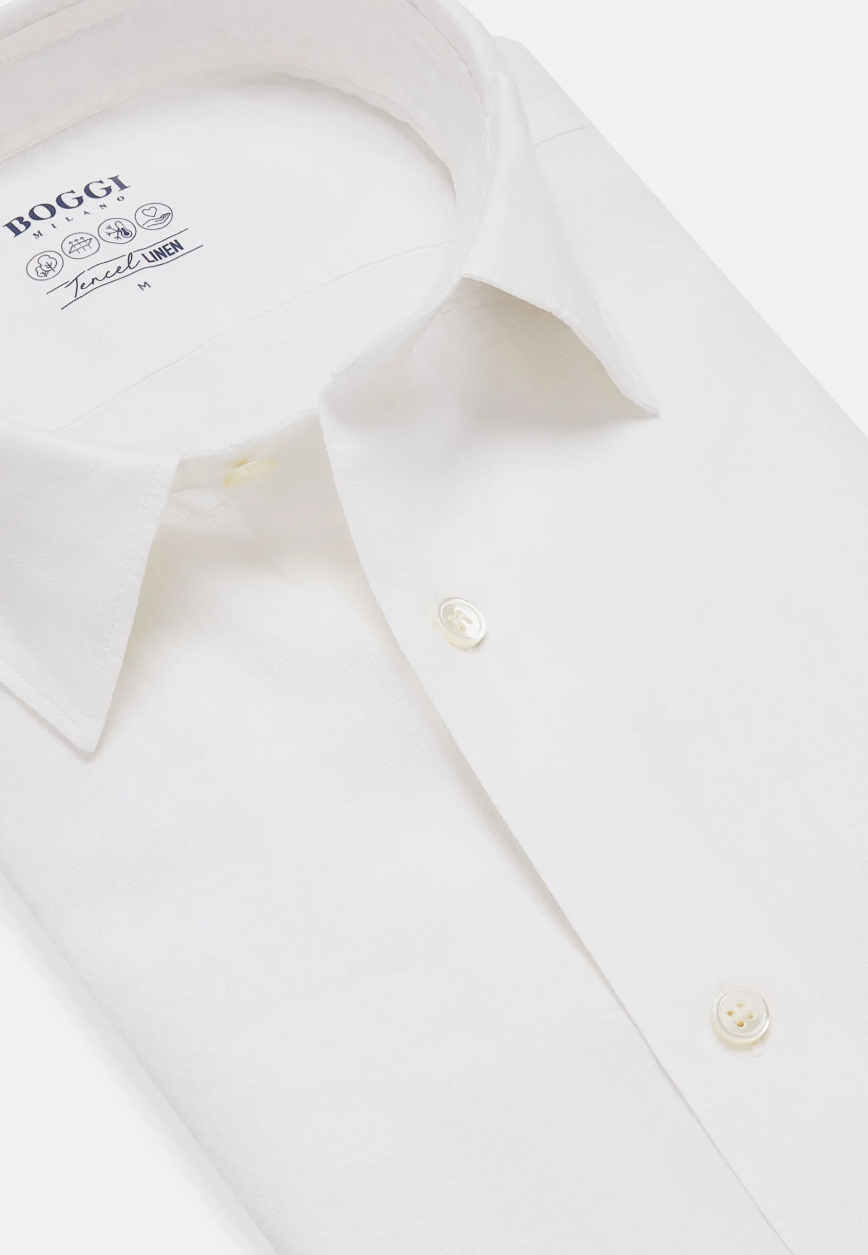 Camicia Sabbia In Tencel Lino Regular Fit