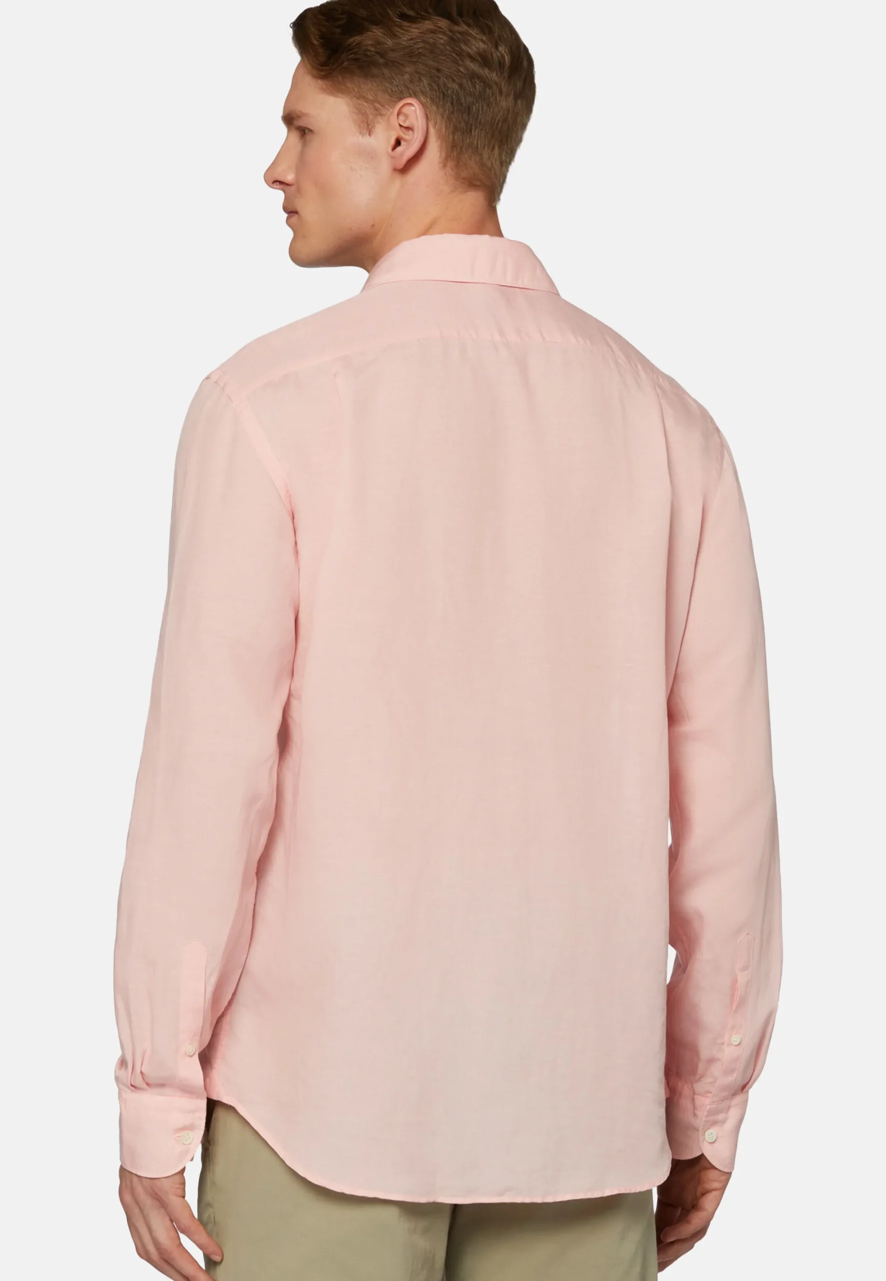 Camicia Sabbia In Tencel Lino Regular Fit