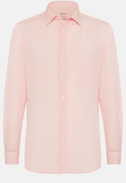 Camicia Sabbia In Tencel Lino Regular Fit
