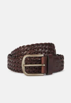 Cintura Intrecciata In Pelle