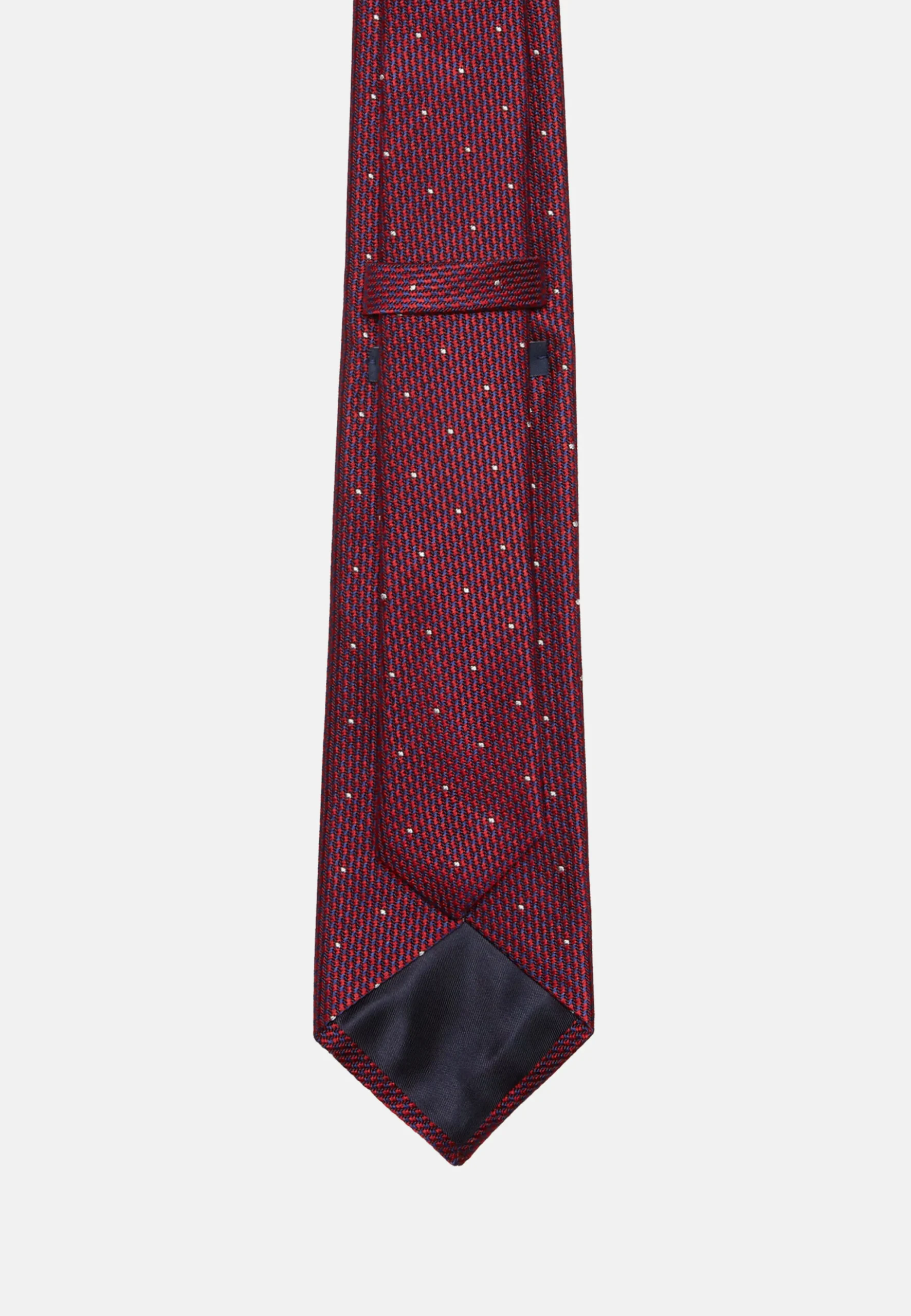 Cravatta Motivo Pied De Poule In Misto Seta