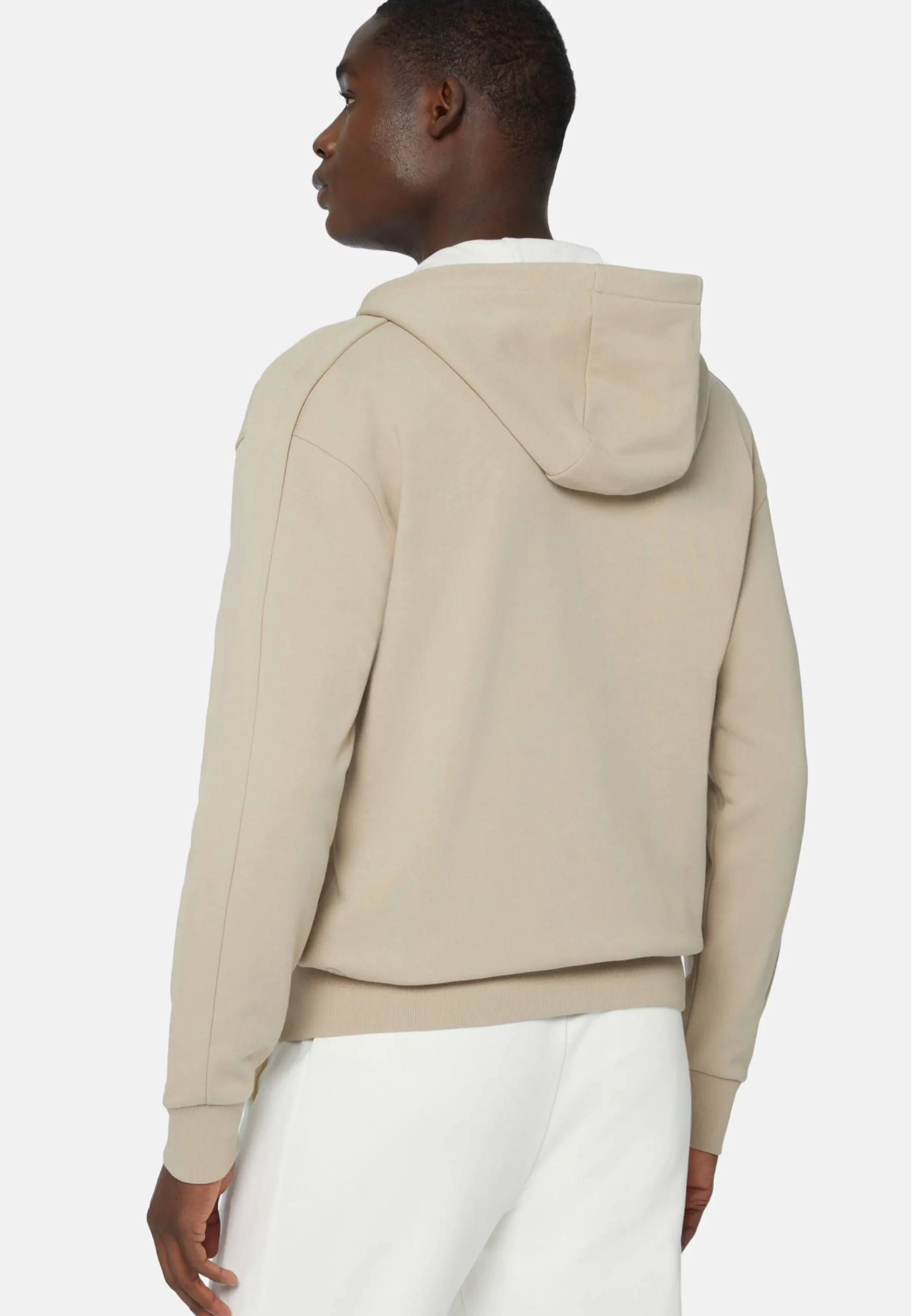 Felpa Full Zip In Misto Cotone Organico