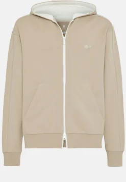 Felpa Full Zip In Misto Cotone Organico