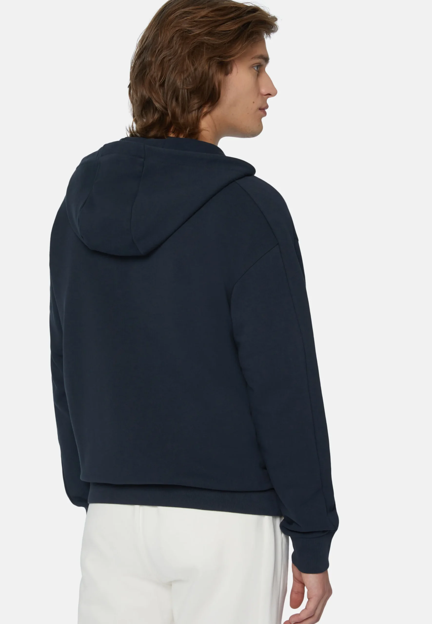 Felpa Full Zip In Misto Cotone Organico