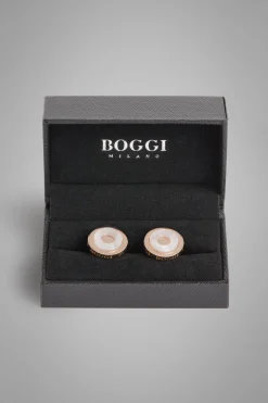 Gemelli Camicia Circolari Con Contrasto
