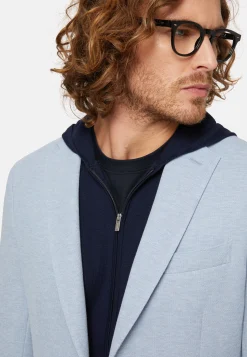 Giacca Azzurro In Cotone B Jersey