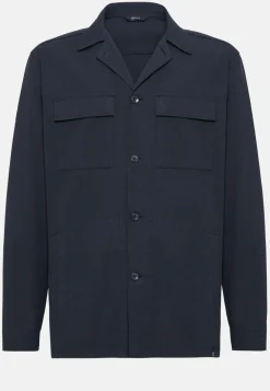Giacca Camicia Link In Cotone Lyocell