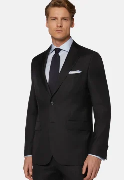 Giacca Navy Blue In Lana Super 130