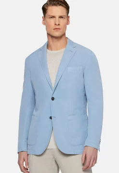 Giacca Tortora In Tencel Lino Cotone