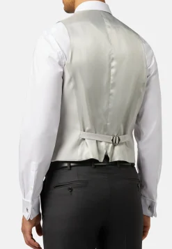 Gilet Grigio Perla In Lana