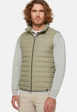 Gilet In Tessuto Riciclato In Piuma D'Oca