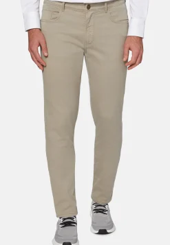 Jeans In Cotone Tencel Elasticizzato