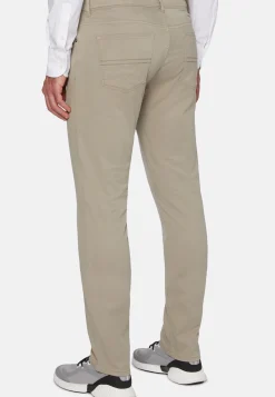 Jeans In Cotone Tencel Elasticizzato