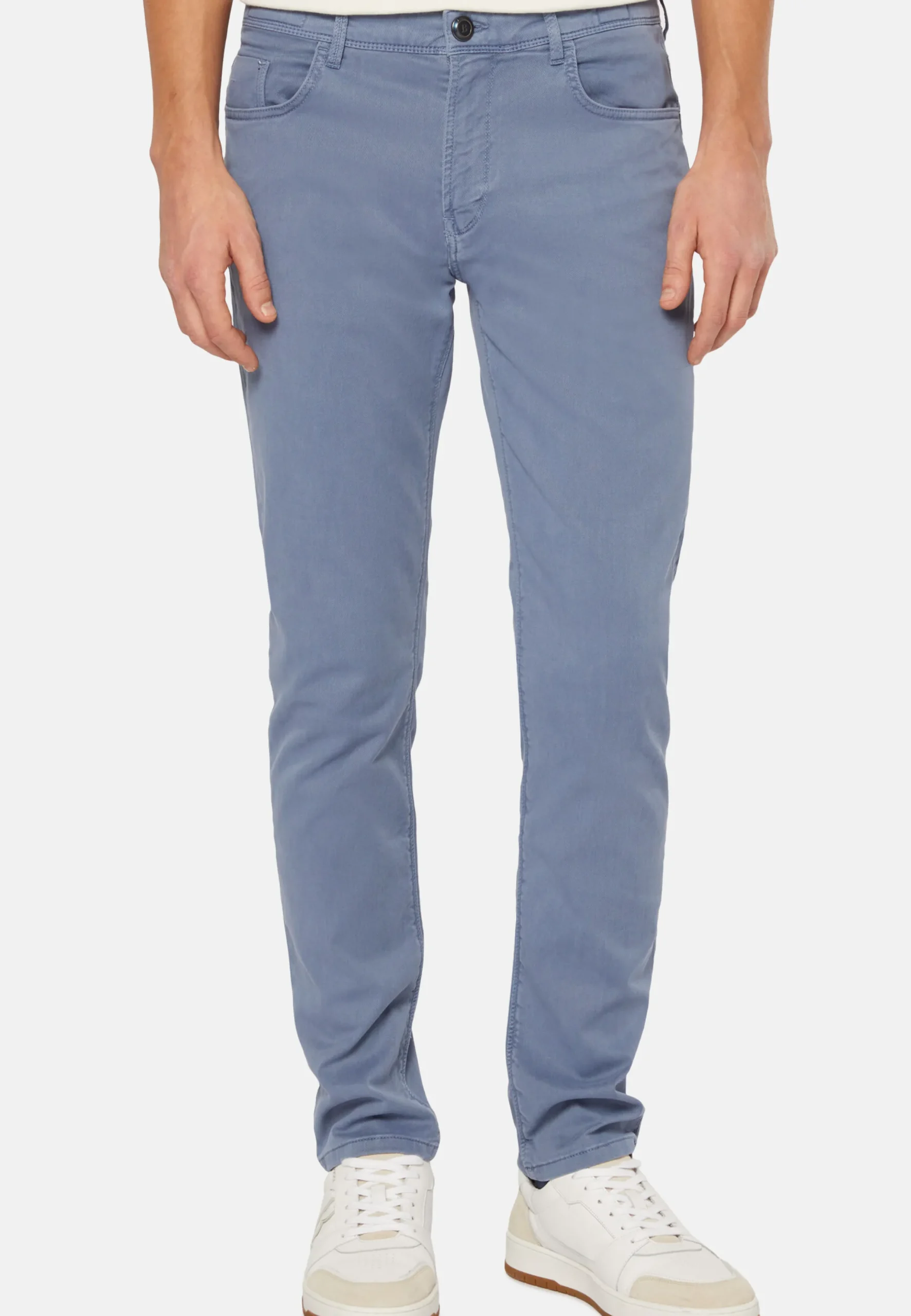 Jeans In Cotone Tencel Elasticizzato