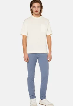 Jeans In Cotone Tencel Elasticizzato