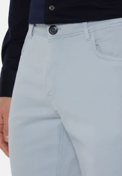 Jeans In Cotone Tencel Elasticizzato