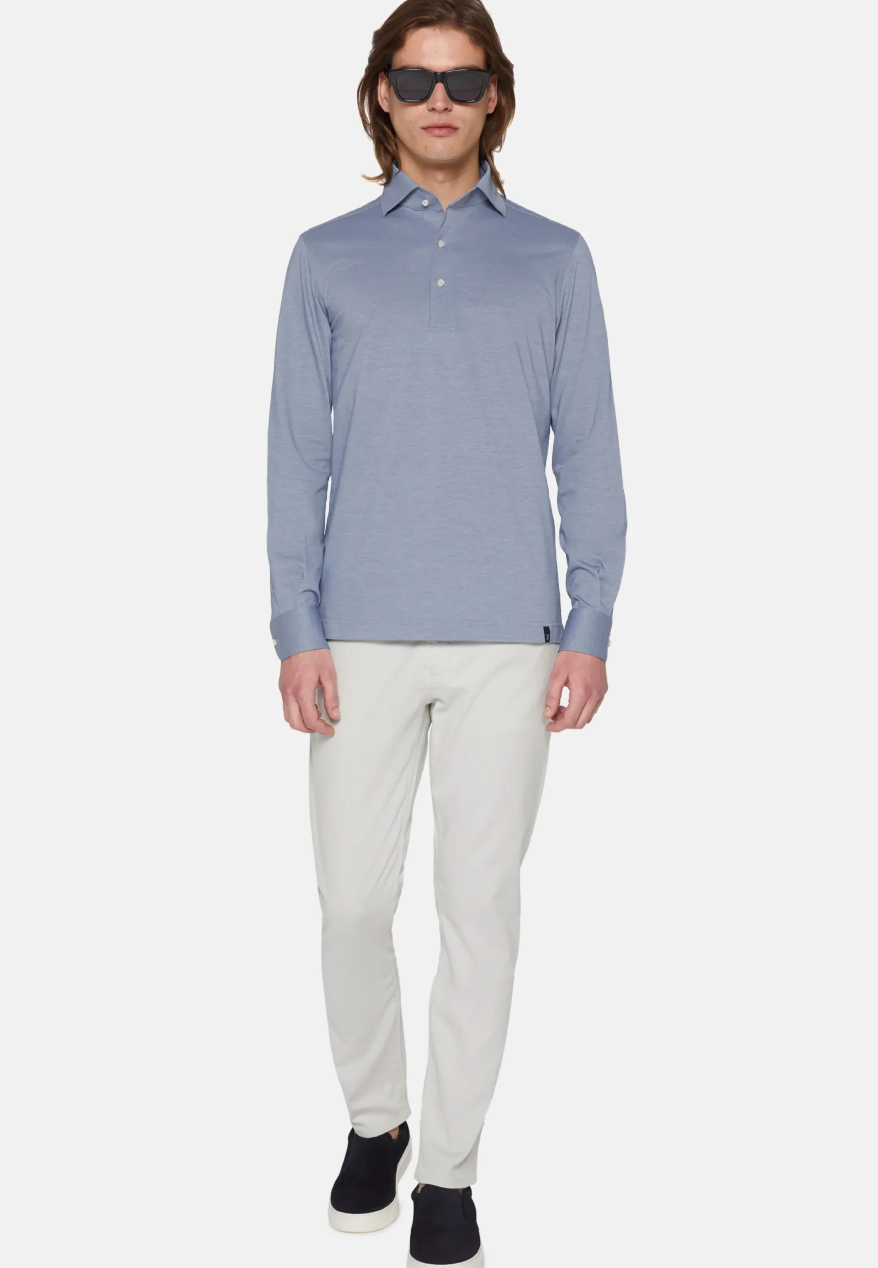 Jeans In Cotone Tencel Elasticizzato