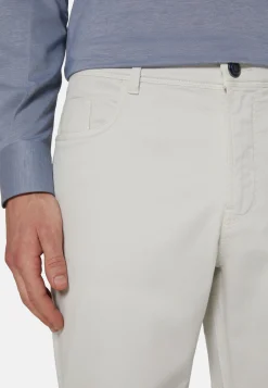 Jeans In Cotone Tencel Elasticizzato