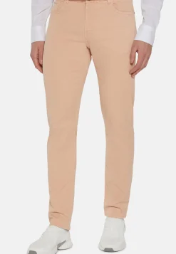 Jeans In Cotone Tencel Elasticizzato