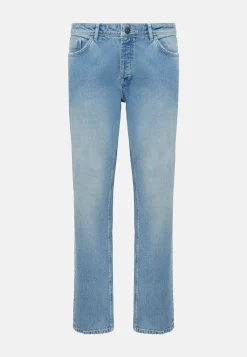 Jeans In Denim Elasticizzato Blu Chiaro