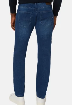 Jeans In Denim Elasticizzato Blu Chiaro