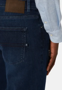 Jeans In Denim Elasticizzato Blu Chiaro