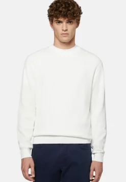 Maglia Girocollo Tortora In Cotone