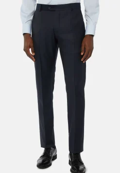 Pantaloni Antracite In Lana Super 130 Regular Fit