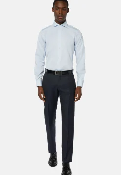 Pantaloni Antracite In Lana Super 130 Regular Fit