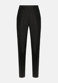 Pantaloni Da Smoking In Lana