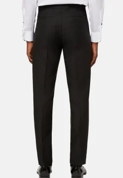 Pantaloni Da Smoking In Lana
