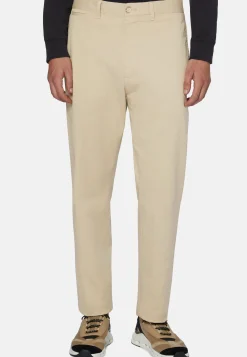Pantaloni In Cotone Elasticizzato